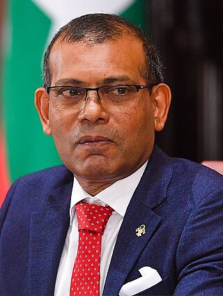 <span class="mw-page-title-main">Mohamed Nasheed</span> President of the Maldives from 2008 to 2012