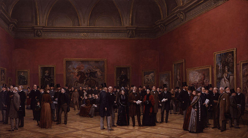 File:Private View of the Old Masters Exhibition, Royal Academy, 1888 by Henry Jamyn Brooks.jpg