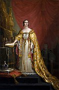 Queen Victoria taking the Coronation Oath 1838