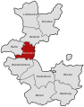 Lage des Kreises im Regierungsbezirk Minden 1832–1947 (Stadtkreis Bielefeld ab 1878; nicht eingezeichnet)
