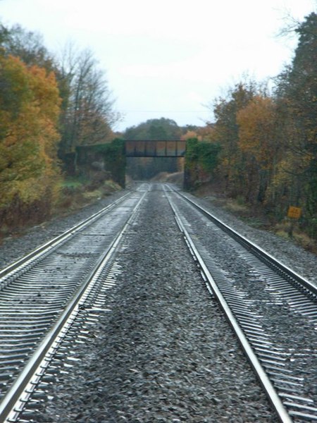 File:Railway line and bridge - geograph.org.uk - 281599.jpg