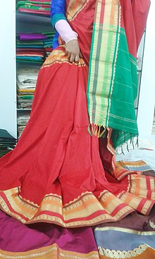 Rajshahi silk sari Rajshahi silk (1).jpg