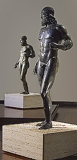 Les bronzes de Riace, -460/-430, Musée de la Grande-Grèce, Reggio de Calabre.