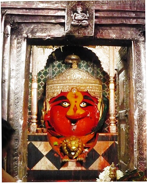 Idol of Renuka goddess in Mahur