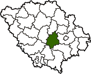 Reshetilovsky-district op de kaart