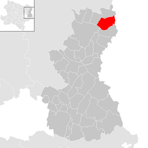 Location of the municipality of Ringelsdorf-Niederabsdorf in the Gänserndorf district (clickable map)