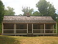 Closeup of Royston Log House