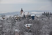 Čeština: Rudolfov, pohled od jihozápadu. okres České Budějovice, Jihočeský kraj. English: Rudolfov, view from the soutwest. South Bohemian Region, Czechia.