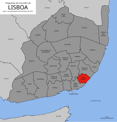 São Vicente (Lisboa) localização