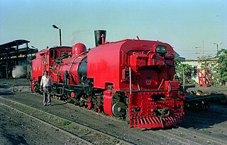 South African Class NG G16A 2-6-2+2-6-2 class of 2 South African 2-6-2+2-6-2 locomotives rebuilt from NG G16 class