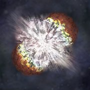 NASA artist's impression of the explosion of SN 2006gy