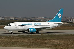 SU-KHM B737-500 Alexandria Airlines (4458153154) (3) .jpg