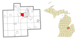 Former CDP location within Saginaw County