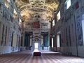 The Great Hall of the Guards: a lesson in Emiian Baroque painting with dramatically illusionistic frescoes covering every square inch of wall and ceiling.