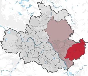 Location of the statistical district Schönfeld / Schullwitz in Dresden