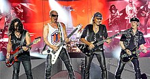 Scorpions performing at RockFest in 2015 Scorpions 2015.jpg