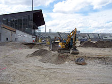 Das Stadion Anfang Juli 2012