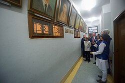 The corridor of the museum Secretary Kerry Looks at Those Killed in an Attack in Dhaka (28692591753).jpg