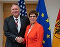 Secretary Pompeo Meets with Defense Minister Kramp-Karrenbauer (49032822847) (cropped).jpg