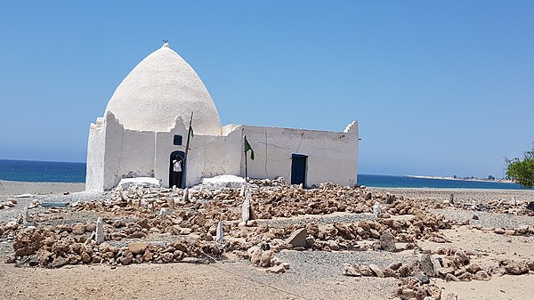 The tomb of Sheikh Isaaq, the founding father of the Isaaq clan, in Maydh, Sanaag