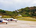 St. Barthelemy Airport another controlled stall landing at SBH - panoramio.jpg
