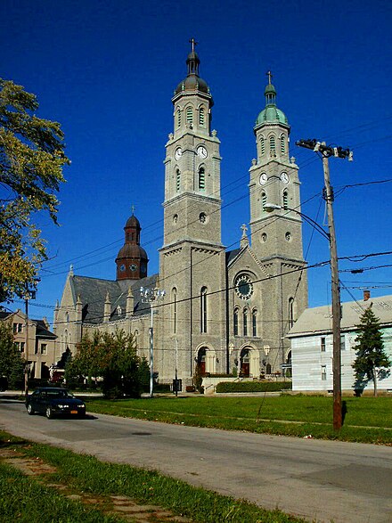 The foundation of St. Stanislaus, Bishop & Martyr in 1872 gave rise to the Polish community centered in Broadway-Fillmore. Unlike most East Side Catholic churches, St. Stanislaus is still an active and vibrant parish.