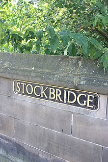 Stockbridge road sign, Edinburgh Stockbridge road sign, Edinburgh.jpg