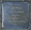 Stolperstein Isestraße 69 (Josephine Rosenbaum) in Hamburg-Harvestehude.JPG