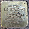 Stolperstein Markgraf-Albrecht-Str 6 (Halsee) Leo Braunspan.jpg