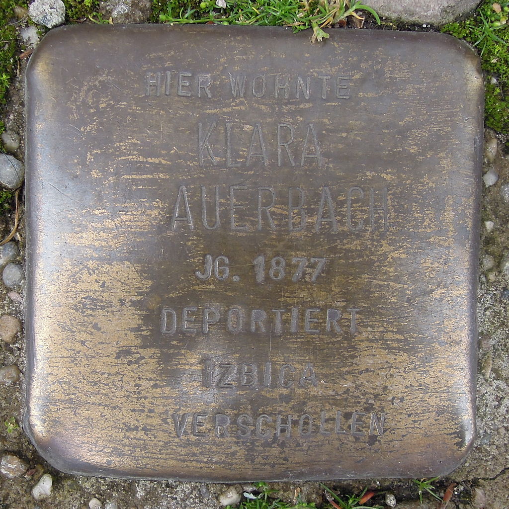 Stolperstein für Klara Auerbach