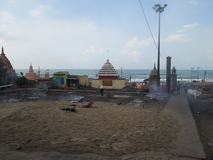 Sea at Swargadwar of Puri