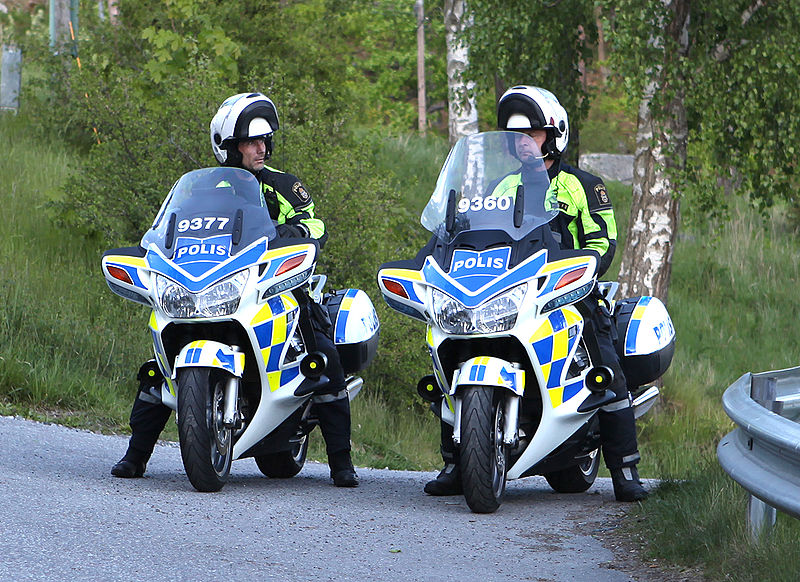 File:Swedish police on motorcycles.jpg
