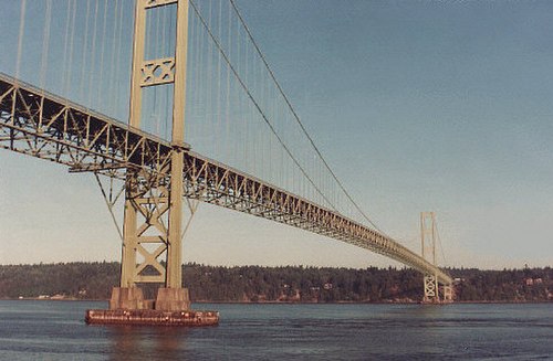 The westbound span in 1988.