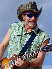 Musician and political activist Ted Nugent guest-starred in the episode as himself. Ted Nugent in concert.jpg