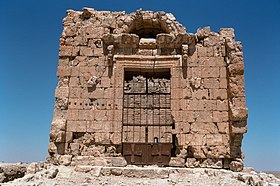 Temple, Isriya (اسرية), Syria - East façade - PHBZ024 2016 3855 - Dumbarton Oaks.jpg