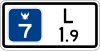 100 Meter sign on Motorways (Old Sign)