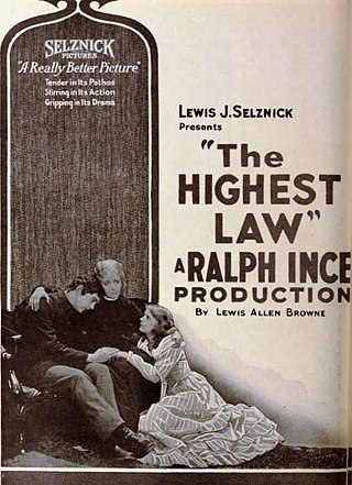 <i>The Highest Law</i> (film) 1921 film