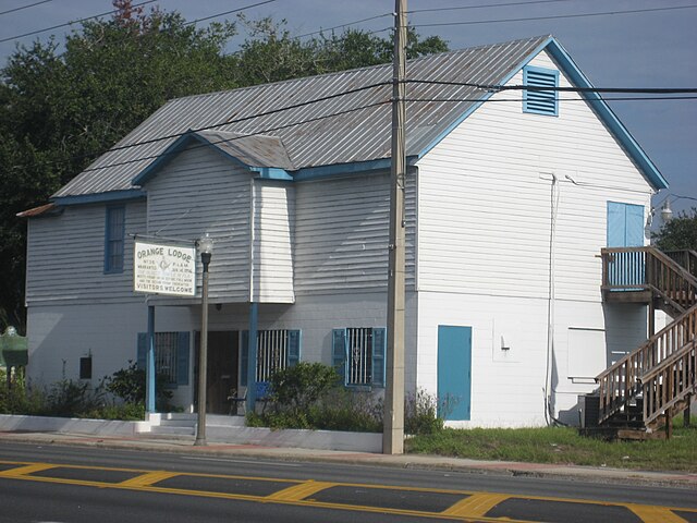 This is the 1859 historic building, The Lodge, that became the central point of the 1 mile square formation of the City of Apopka.