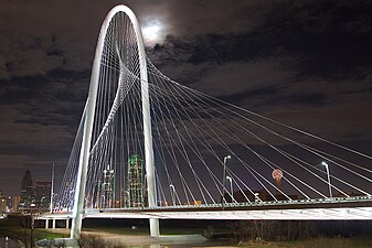 The Margaret Hunt Hill Bridge in Dallas, Texas by Santiago Calatrava (2012)