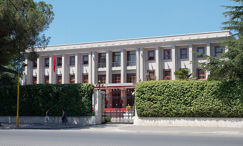 File:The Presidential Palace, Tirana, Albania, 20070713 img 1255.jpg