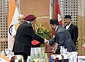 The Prime Minister, Shri Narendra Modi and the Prime Minister of Nepal, Shri K.P. Sharma Oli witnessing the exchange of MoU between India and Nepal, in Kathmandu, Nepal on August 31, 2018.JPG