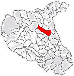 Localisation dans le comté de Vrancea