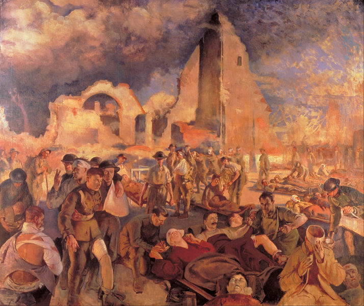 File:Tonks, Henry - An Advanced Dressing Station in France, 1918 - Google Art Project.jpg