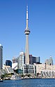 Der CN Tower und die Harbourfront von Toronto, 2008