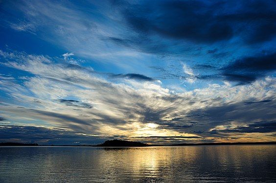 View to Toungesari Island (Lake Nyuk, Karelia)