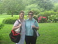 Tourists at Brooklyn Botanic Garden