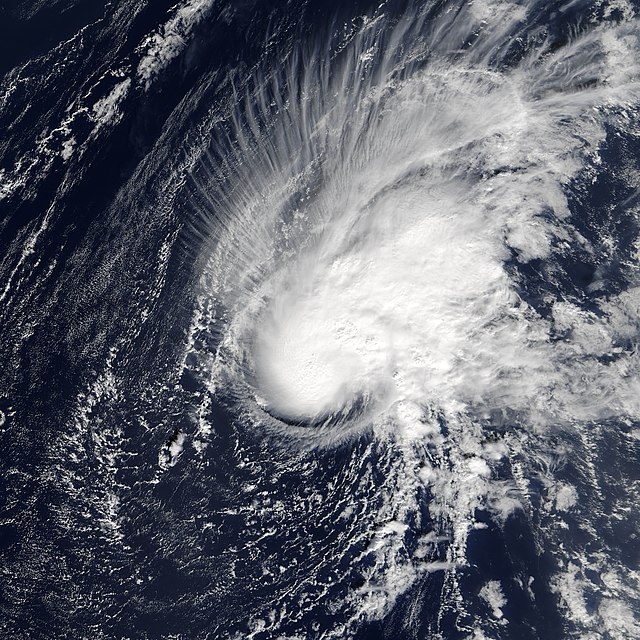 Tropical Storm Zeta at its peak