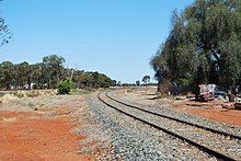 The line at Tullibigeal Tullibigeal Lake Cargelligo Rail Line.JPG