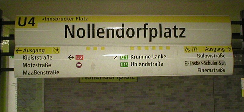 File:U-Bahn Berlin Nollendorfplatz Sign U4.jpg