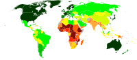 Mapa de l'Índex de desenvolupament humà